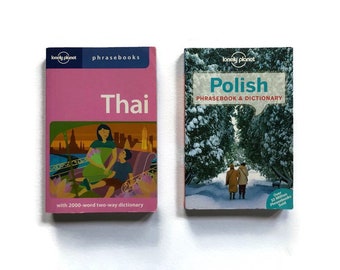 Lonely Planet Thai and Polish Phrasebook Dictionary Travel Pocket Books - Ready to Ship