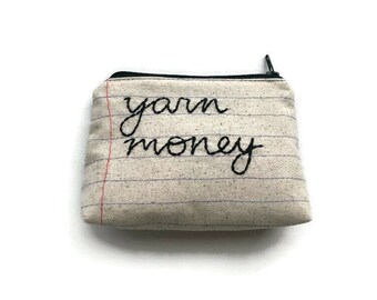 Yarn Money Bag - Money Envelope - Made to Order