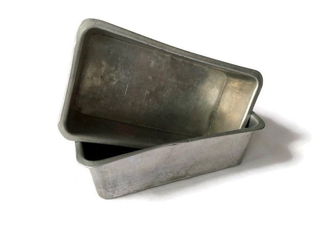 Vintage Aluminum Mini Bread Loaf Pans Set of 2 Ready to Etsy