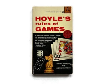 Hoyle's Rules of Games - Vintage Game Book - Prop Book - 1963 Paperback - Ready to Ship
