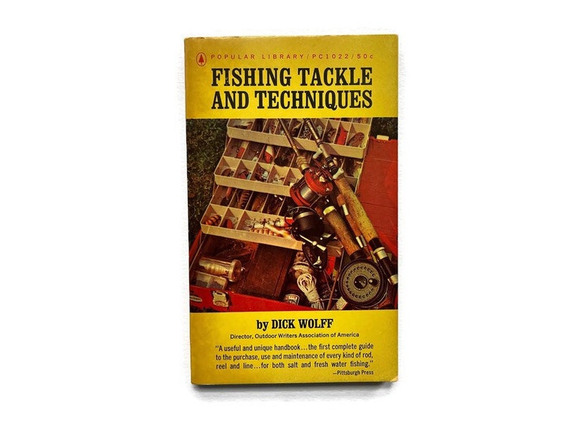 Fishing Tackle and Techniques 1963 Vintage Softcover Book Ready to Ship image 1