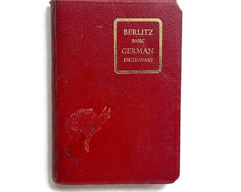 Berlitz Basic German Dictionary - Published in 1957 - Soft Cover