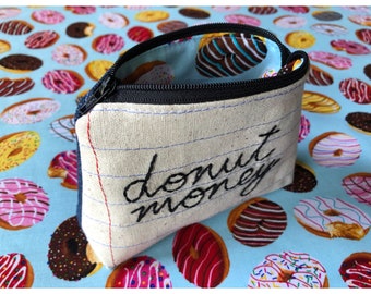 Borsa porta soldi a forma di ciambella - Personalizzabile