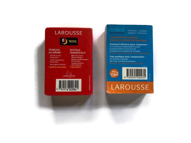 Larousse Mini Vintage Larousse Mini Dictionary: French-dutch & French-english - Etsy