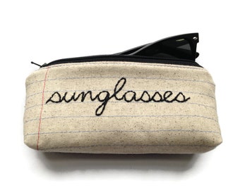 Eyeglass Case Zipper Pouch - Sunglasses