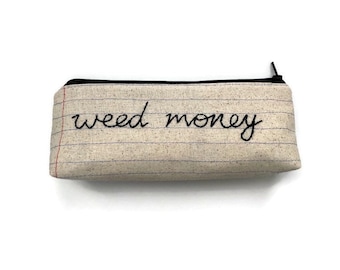 Bolsa con cremallera para dinero de marihuana