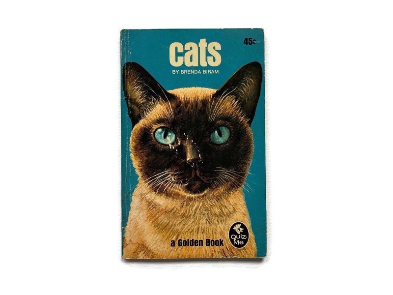 Vintage Golden Shape Book the Cat Book or Junior Elf Book Kittens 