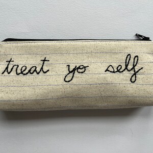 Ready to Ship Treat Yo Self Bag Handmade Zipper Pouch image 6