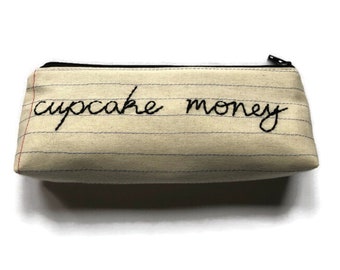 Cupcake Money Pencil Case Zipper Pouch