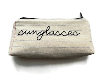 Eyeglass Case Zipper Pouch - Sunglasses