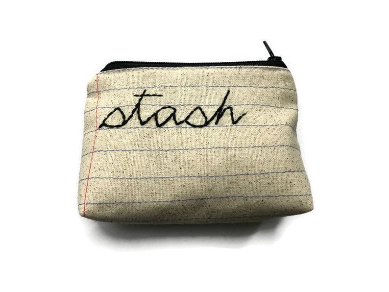 Stash Bag Handmade Ready to Ship Zipper Pouch