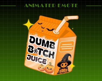 Dumb Bitch Juice Animated Emote | Funny Meme Emote | Perfect Animated Emote for Twitch & Discord | Streamer Emote | Kich Emote, Funny Emote