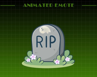 Emote Rip animée | Twitch - Discord - Emote en streaming YouTube | Rip Emote pour Twitch | Emote mignon Twitch | Meme drôle en streaming