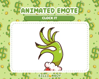 Emote animée Twitch : chronométrez | Emoji main du grincheux