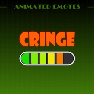 Cringe Animated Emote | Funny Meme Emote | GIF and WEBM for Twitch & Discord | Discord Sticker Youtube GIF Kick Emoji