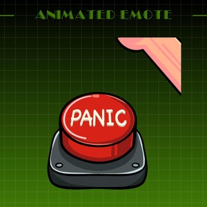 Animated Panic Button Emote | Twitch - Discord - YouTube Streaming Emote | Funny Emote Twitch | Streamer Emote | Funny Streaming Emote