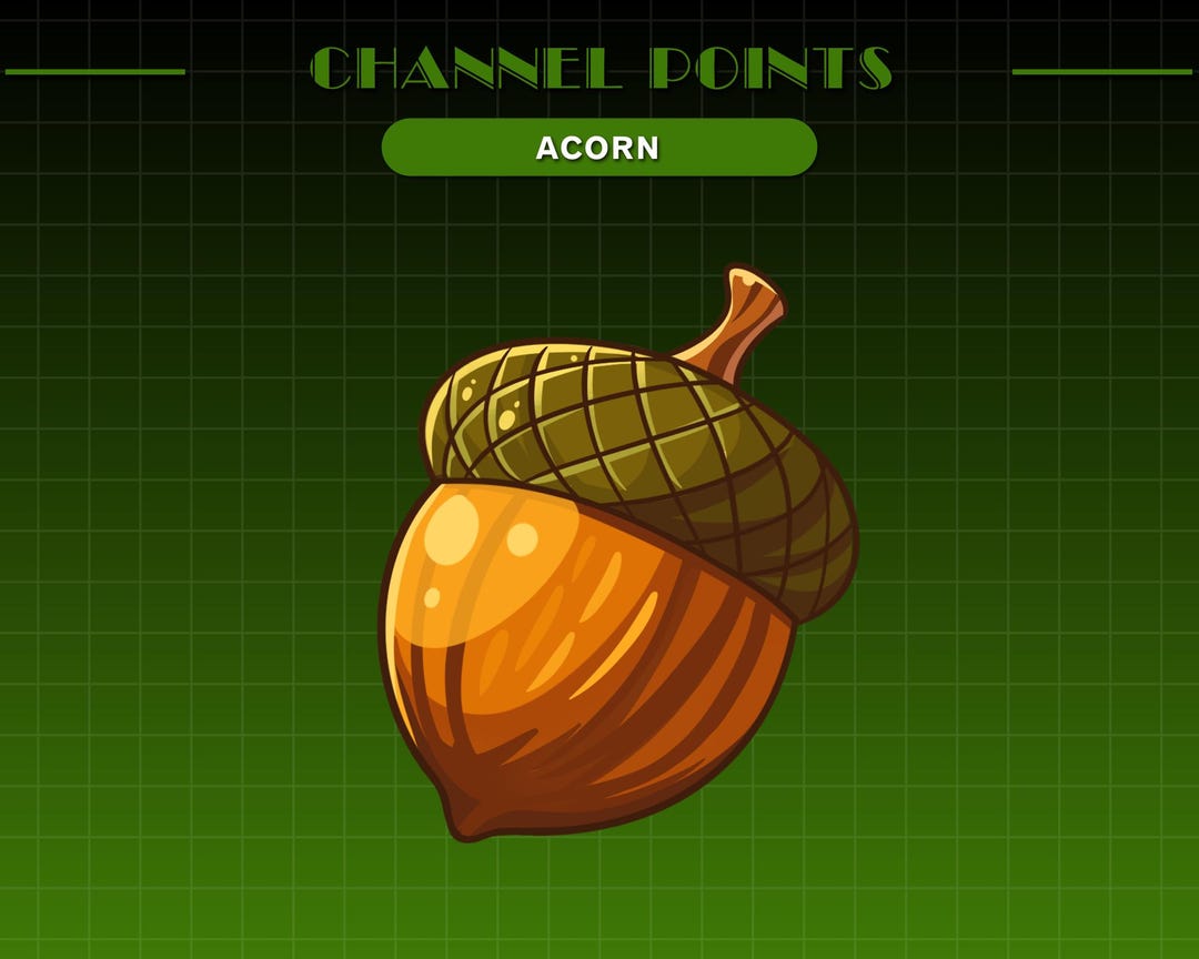 Acorn Twitch Channel Point Icon | Autumn Reward Badge (digital Download ...