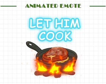 Let Him Cook Animated Emote | Funny Meme Emote | GIF and WEBM for Twitch & Discord | Discord Sticker Youtube GIF Kick Emoji