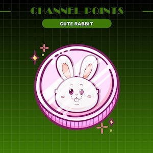 Stream Bunny Channel Points - Cute Rabbit Channel Points For Twitch -  Channel Points Icon - Twitch Reward Icon - Bunny Twitch Emote