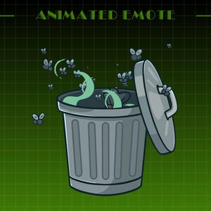 Animated Trash Emote | Funny Meme Emote | GIF and WEBM for Twitch & Discord | Discord Sticker Youtube GIF Kick Emoji