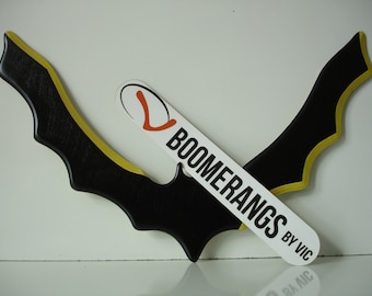 Batarang Real Returning Boomerang handcrafted by Boomerangs by Vic Cosplay