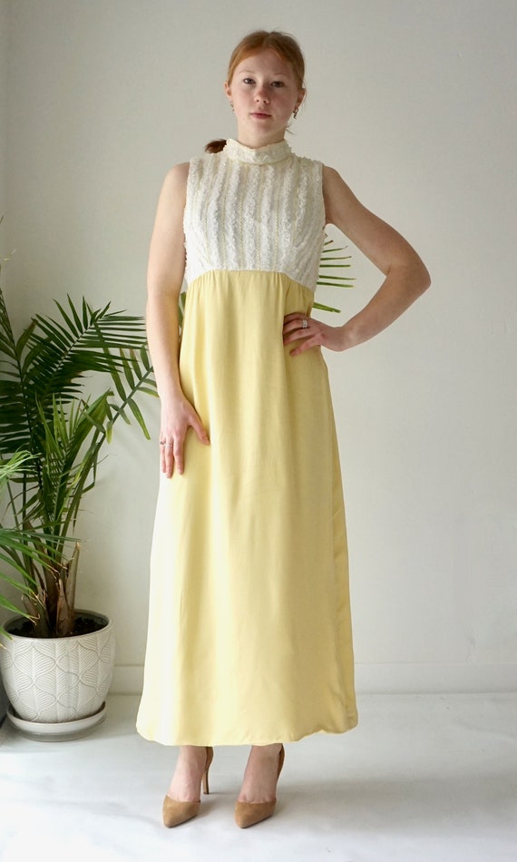 Summer Formal Dress . YELLOW Bridesmaid Dress . V… - image 4