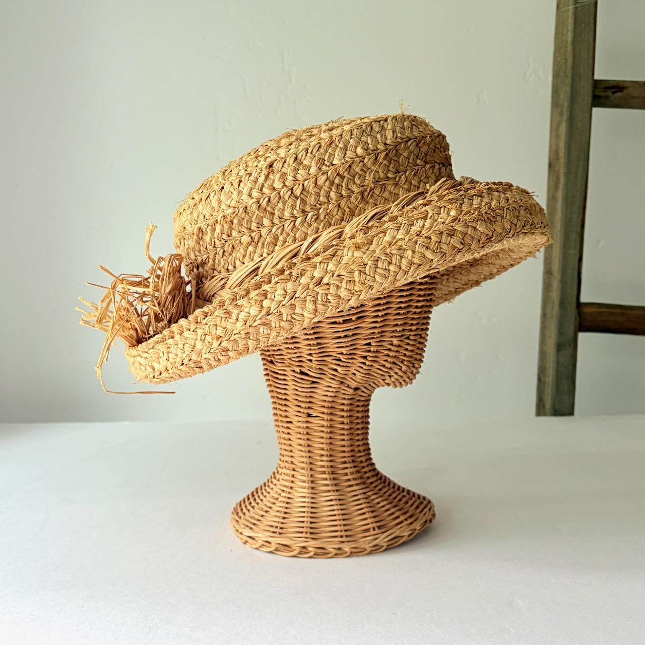 VTG 80’s-90’s WOVEN FLOPPY HAT 90s Woven Hat - Etsy main image 3