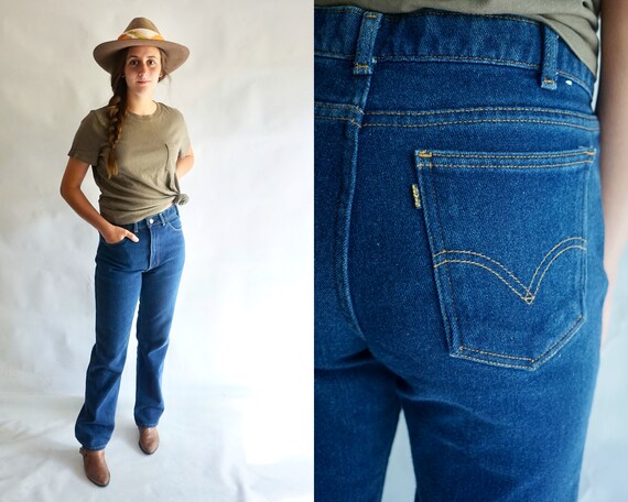 70s HIGH Waisted LEVI Jeans . Vintage 1970s LEVI's