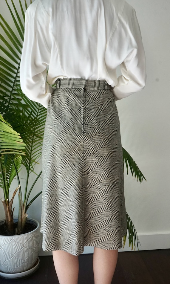 EvAn PiCoNe WOOL Midi Skirt . PLAID Wool Skirt . … - image 10