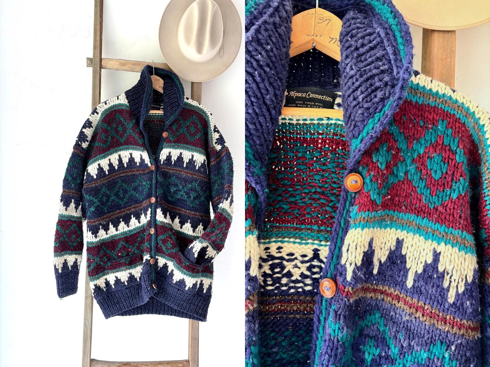 80s Ecuador Sweater - Etsy