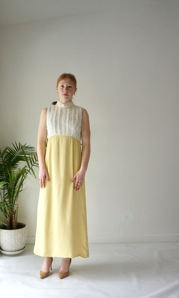 Summer Formal Dress . YELLOW Bridesmaid Dress . V… - image 2