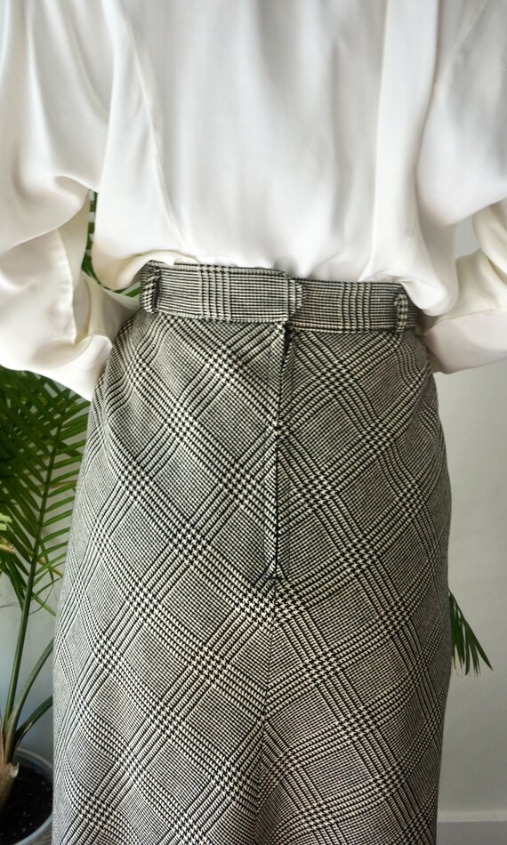 EvAn PiCoNe WOOL Midi Skirt . PLAID Wool Skirt . … - image 9