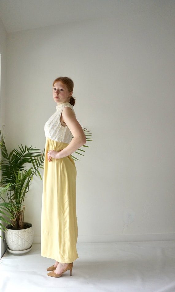 Summer Formal Dress . YELLOW Bridesmaid Dress . V… - image 3