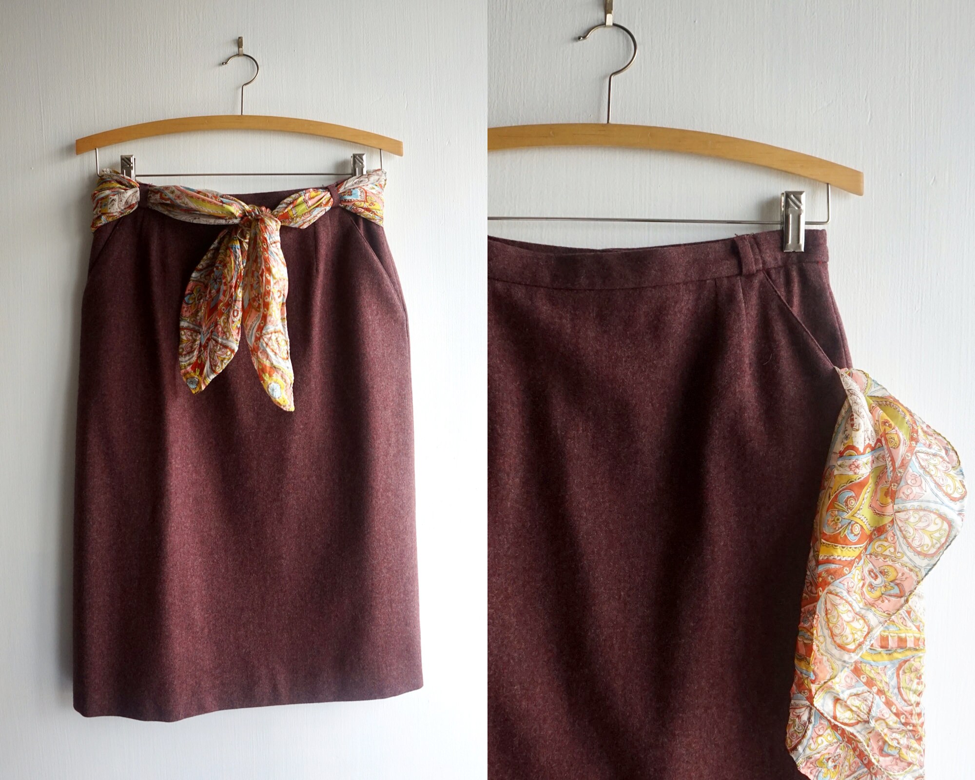 Women Vintage Shirred Shawl Scarf