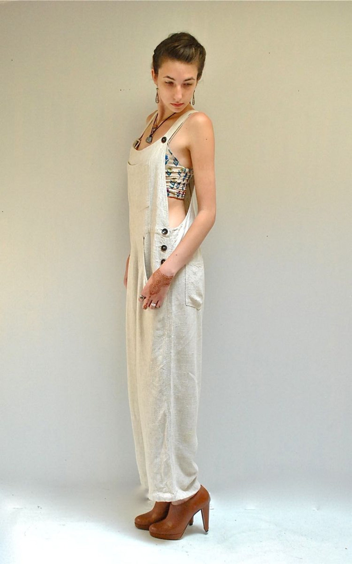 Reserved... Linen Overalls // Womens Overalls // THE FLAX Etsy