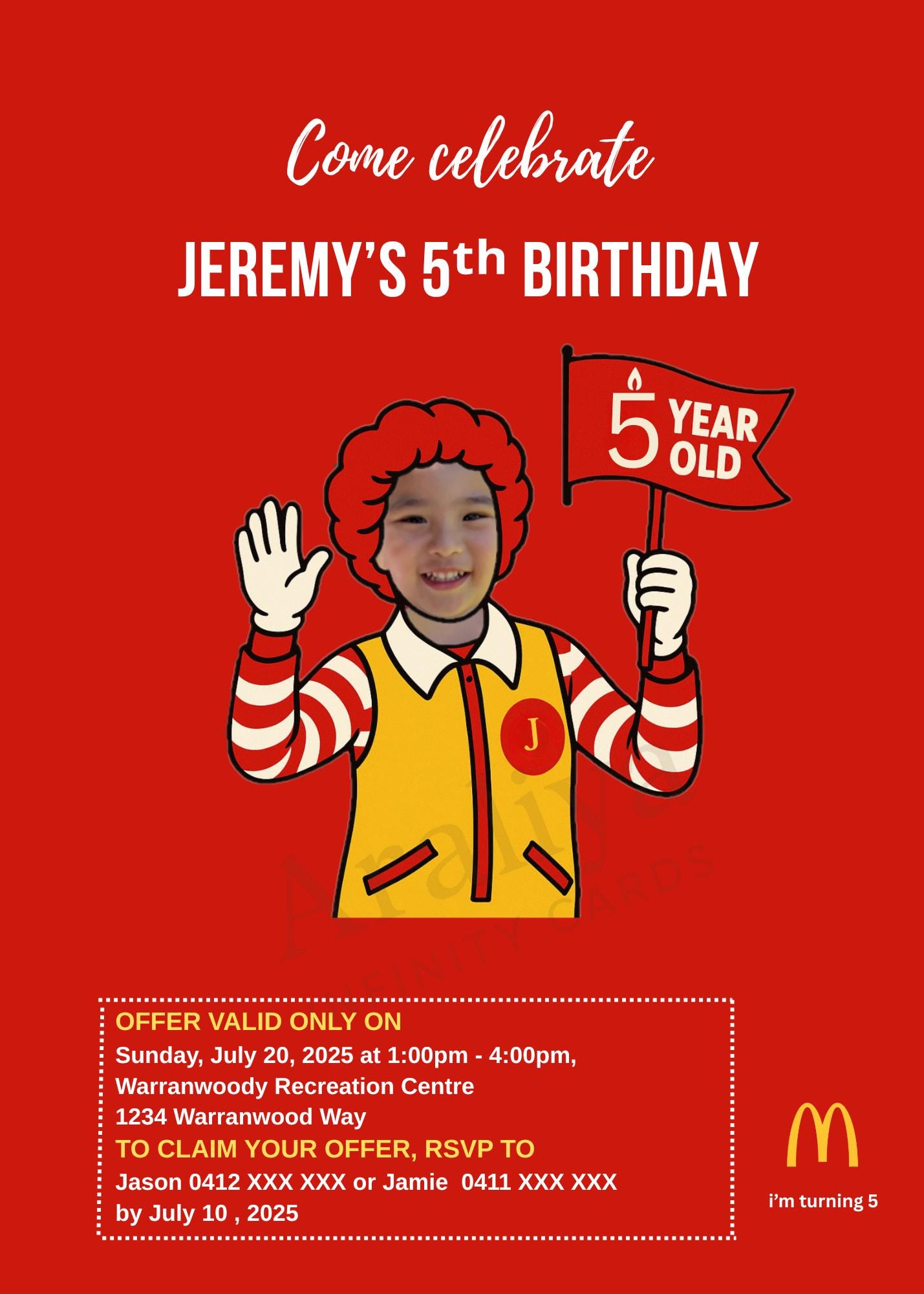 Ronald Mcdonald Party - Etsy