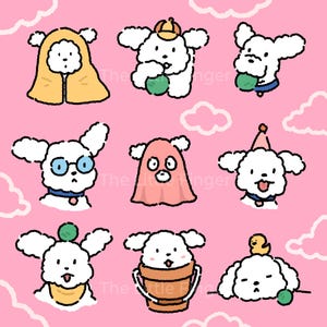Illustration de chien de dessin animé : PNG et PSD