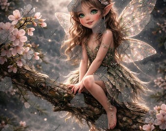 Diamond Painting Bild - Bezaubernde Fee 60×90cm - 120 Farben