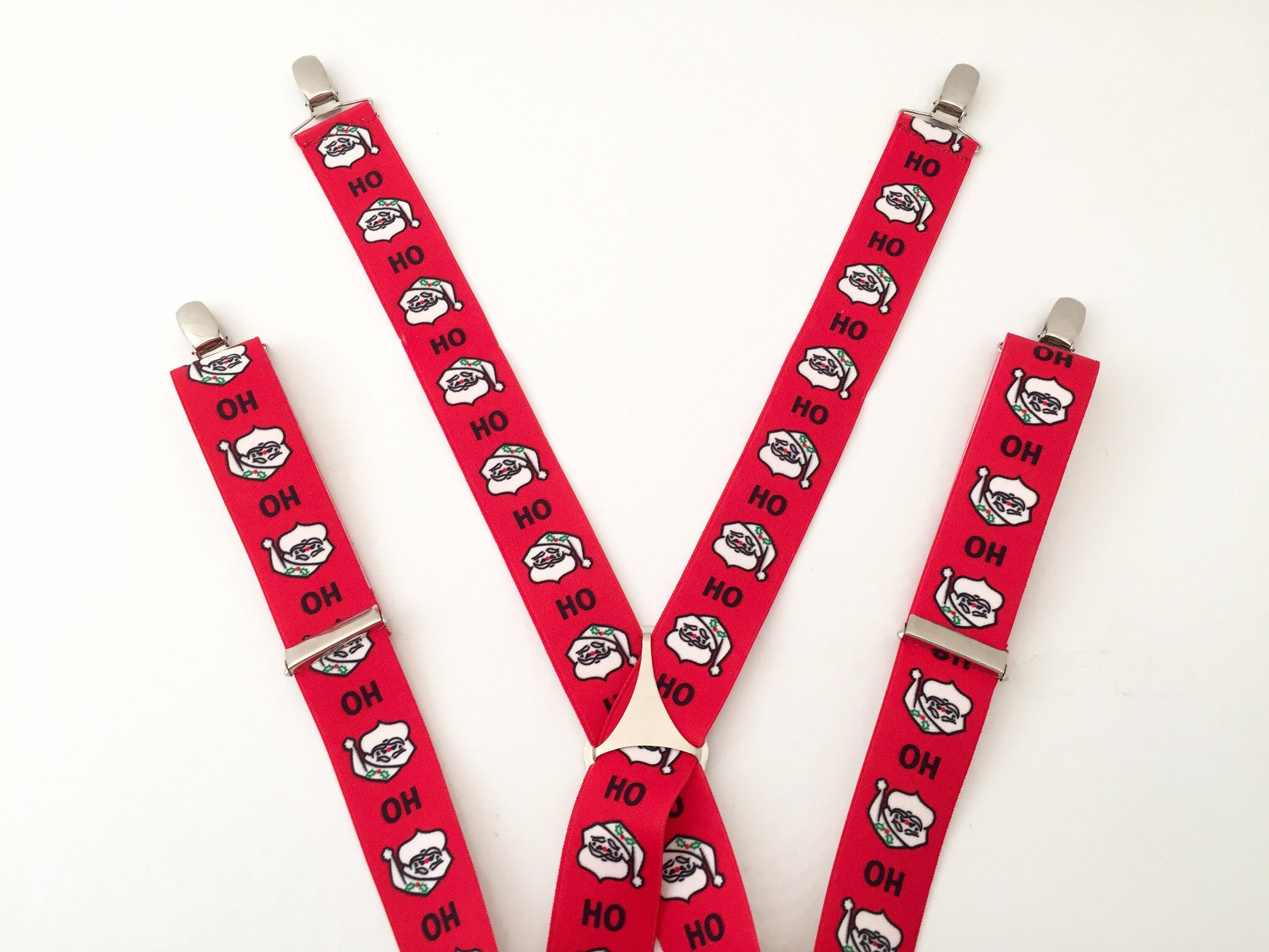 Christmas Suspenders Mens Suspenders Clip Suspenders Men Etsy