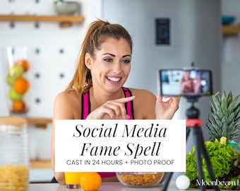 SOCIAL MEDIA FAME Spell - Viral Success, Attract Followers, Online Success, Confidence for Creators