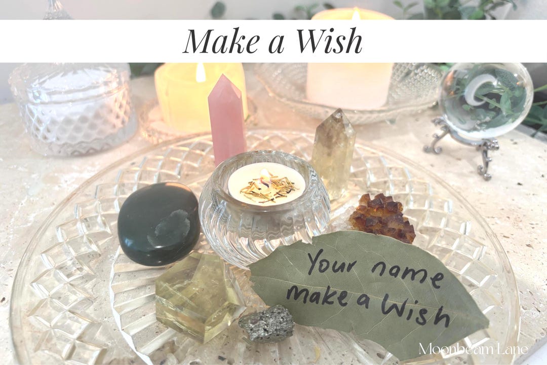 Cyrene Wish Ritual MAKE A WISH Candle Ritual - Manifestation & Intention Setting - Custom ...