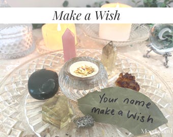 MAKE A WISH-kaarsritueel - manifestatie en intentie - aangepaste kaars voor jou gebrand