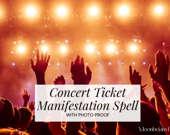 Sort de manifestation de billets de concert : sièges de rêve, timing idéal (photo rituelle numérique)