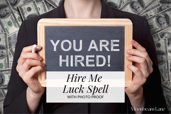 Job Offer Luck Spell – Career Success, Interview Confidence Ritual (Photo Proof)