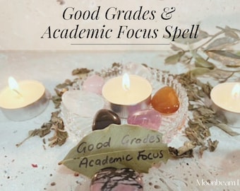 Good Grades and Academic Focus Spell – Digital Ritual Photo + Personalized Written Blessing