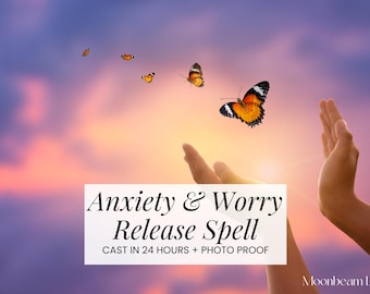 ANXIETY & WORRY RELEASE Spell – Calm Your Mind, Ease Worry, Restore Inner Peace