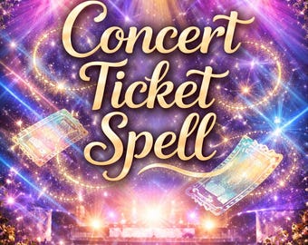 CONCERT TICKET SPELL – Dream Seats, Ideal Timing (Digital Ritual Photo)
