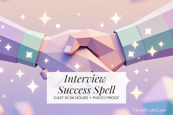 INTERVIEW SUCCESS SPELL – Get the Job, Boost Confidence & Attract Positive Outcomes