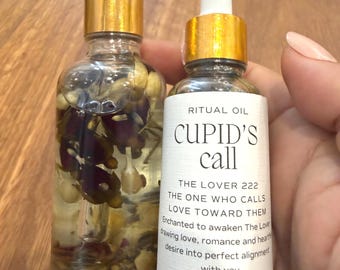 Cupid's Call Ritual Oil – Love, Romance, Attraction Spell Oil, Intention Oil