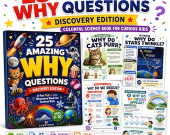 25 WHY Questions for Kids | Science Discovery Book (Ages 6-10) (PDF) | Flipbook